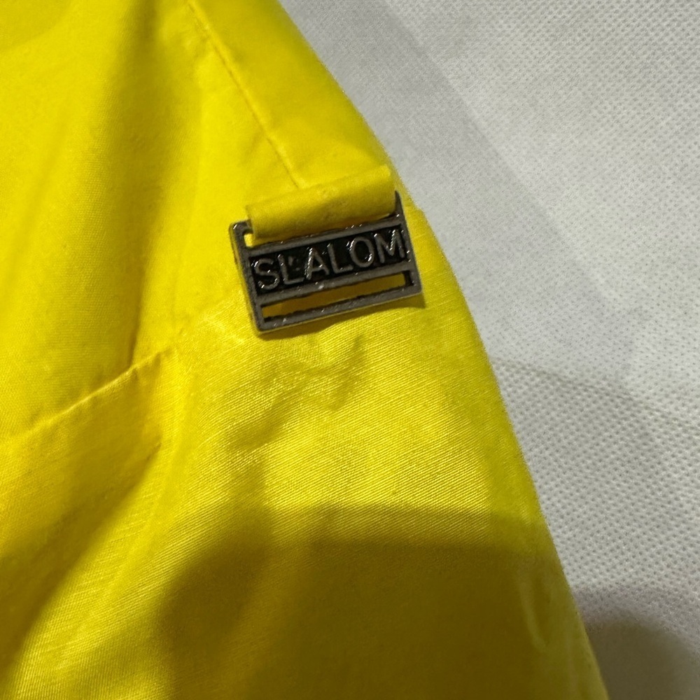 VTG Slalom Ski Jacket Women’s 8 Goose Down Filled Full Zip Yellow Colorful 80s - Picture 3 of 4